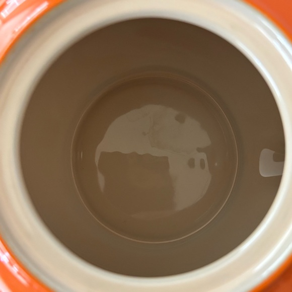 Le Creuset stoneware orange-red flame teapot with stainless steel strainer - Picture 13 of 16